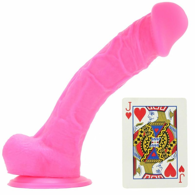 Dildos | Colours 8" Dual Density Silicone Dildo In Pink Dildos Dildos