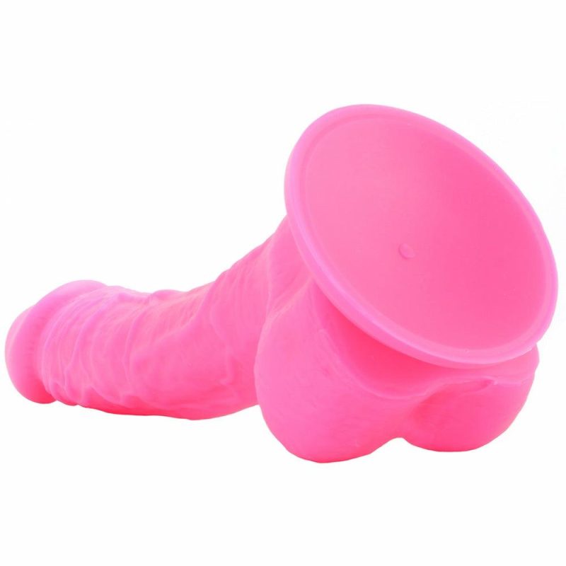 Dildos | Colours 8" Dual Density Silicone Dildo In Pink Dildos Dildos