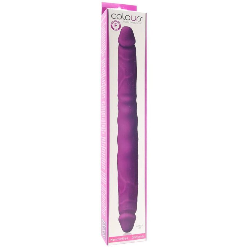 Dildos | Colours Double Pleasure 12 Inch Dildo In Purple Dildos Dildos