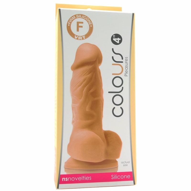 Dildos | Colours Pleasures 4" Silicone Dildo In Cream Dildos Dildos