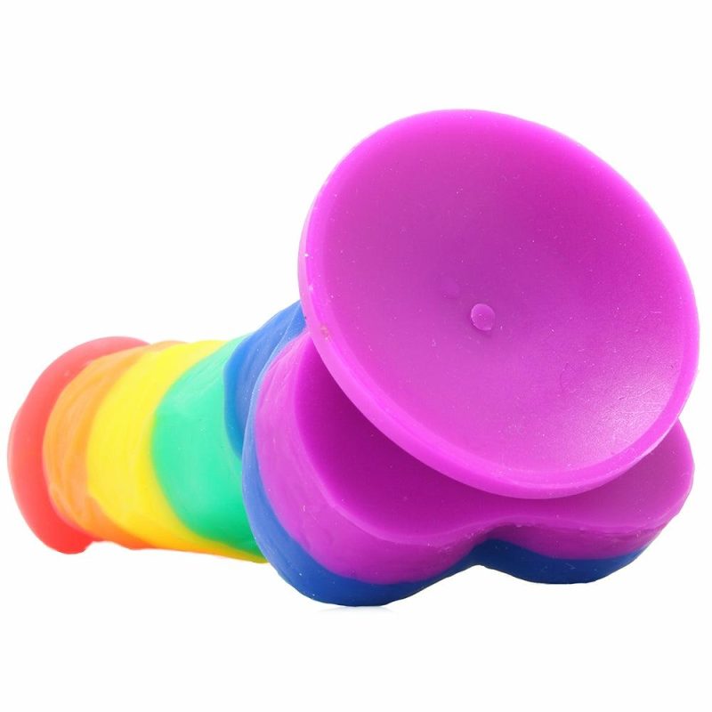 Dildos | Colours Pride Edition 5 Inch Silicone Dildo In Rainbow Dildos Dildos