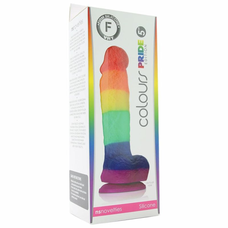 Dildos | Colours Pride Edition 5 Inch Silicone Dildo In Rainbow Dildos Dildos