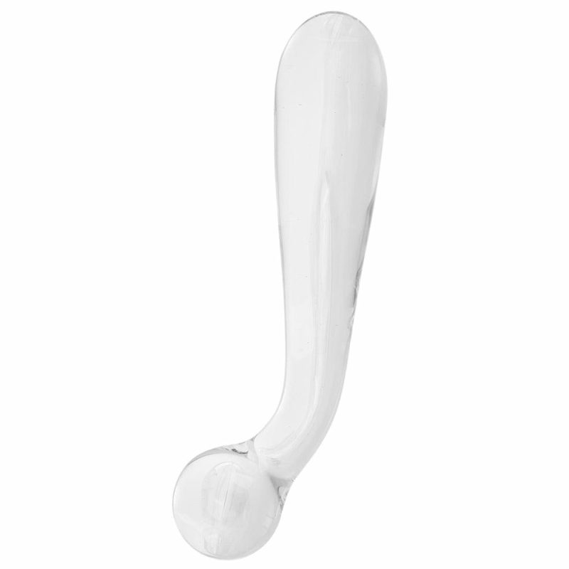 Dildos | Crystal Premium Glass G-Spot Wand In Clear Anal Sex Toys Anal Sex Toys