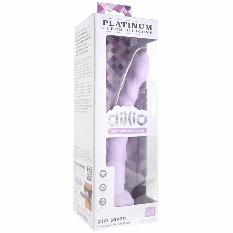 Dildos | Dillio Platinum Slim Seven Dildo In Lavender Dildos Dildos