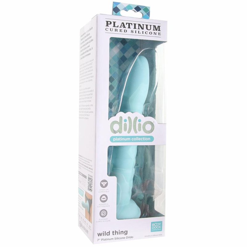 Dildos | Dillio Platinum Wild Thing 7 Inch Dildo In Teal Dildos Dildos