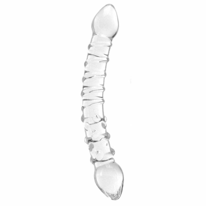 Dildos | Double Trouble Ridged Glass Dildo Dildos Dildos