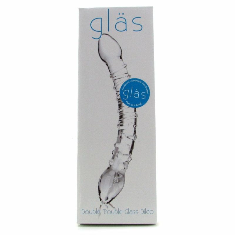 Dildos | Double Trouble Ridged Glass Dildo Dildos Dildos