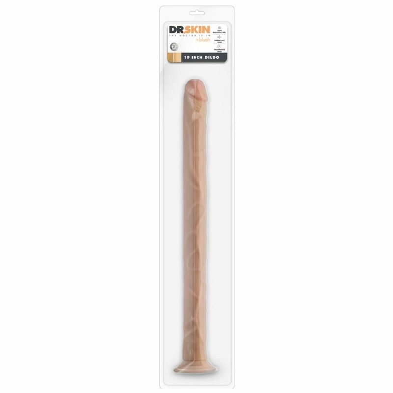 Dildos | Dr. Skin 19 Inch Dildo In Beige Dildos Blush