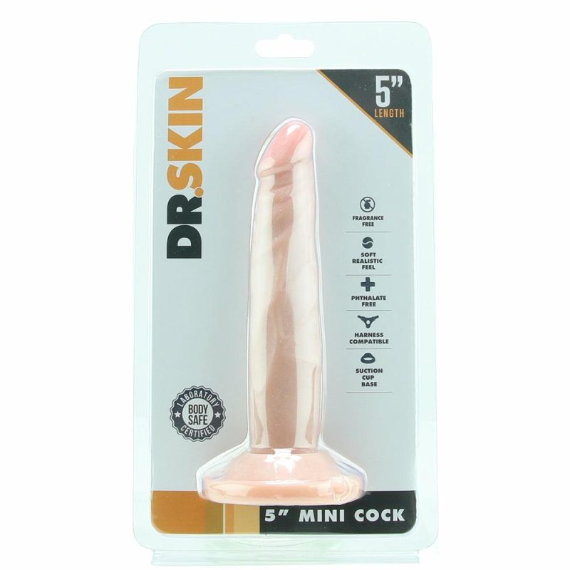 Dildos | Dr. Skin 5 Inch Mini Cock In Beige Dildos Blush