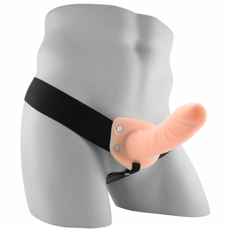 Dildos | Dr. Skin 6 Inch Hollow Strap-On In Vanilla Dildos Blush