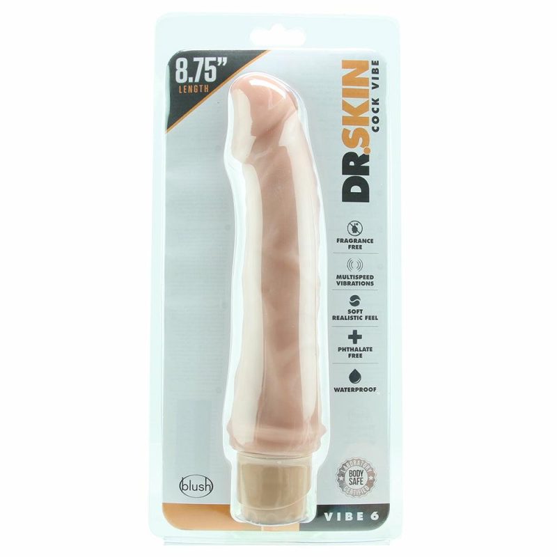 Dildos | Dr. Skin 8.75 Inch Vibe 6 In Beige Dildos Beige