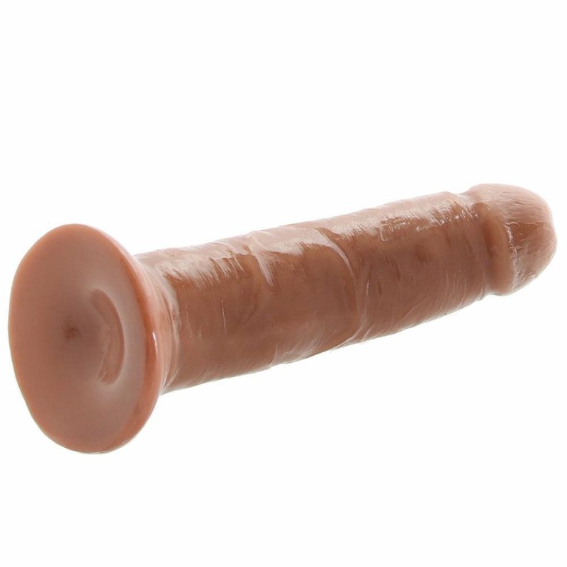 Dildos | Dr. Skin 8 Inch Self Lubricating Dildo In Mocha Dildos Blush