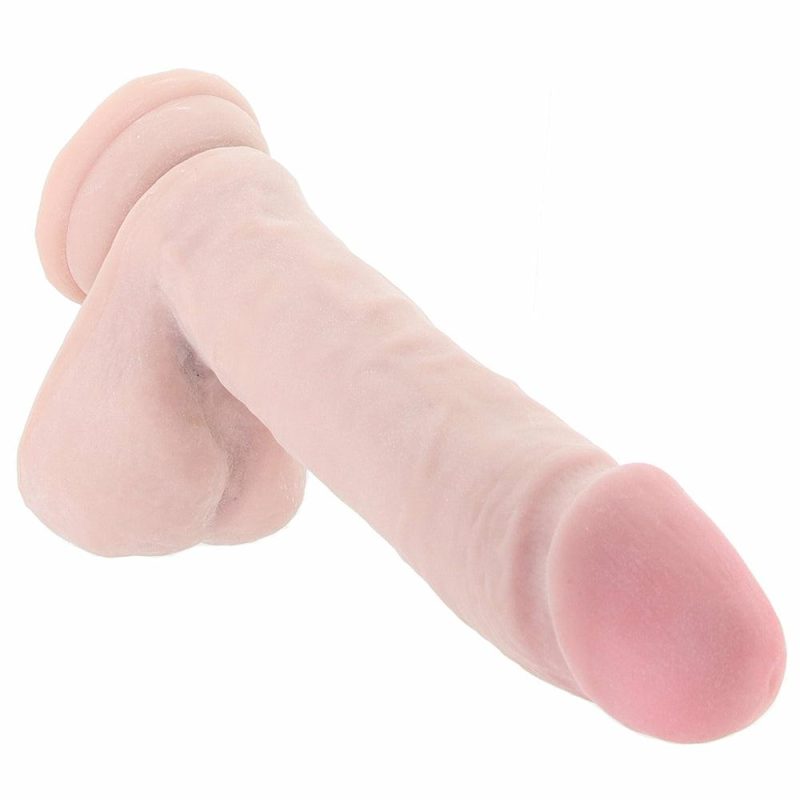 Dildos | Dr. Skin 9 Inch Thick Posable Ballsy Dildo In Vanilla Dildos Blush