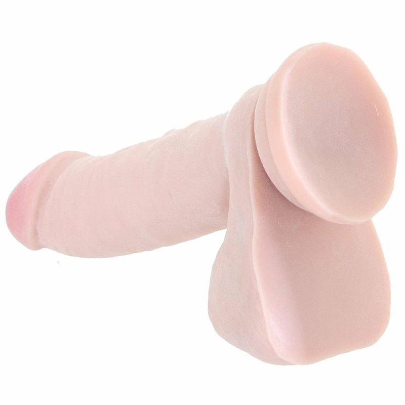 Dildos | Dr. Skin 9 Inch Thick Posable Ballsy Dildo In Vanilla Dildos Blush