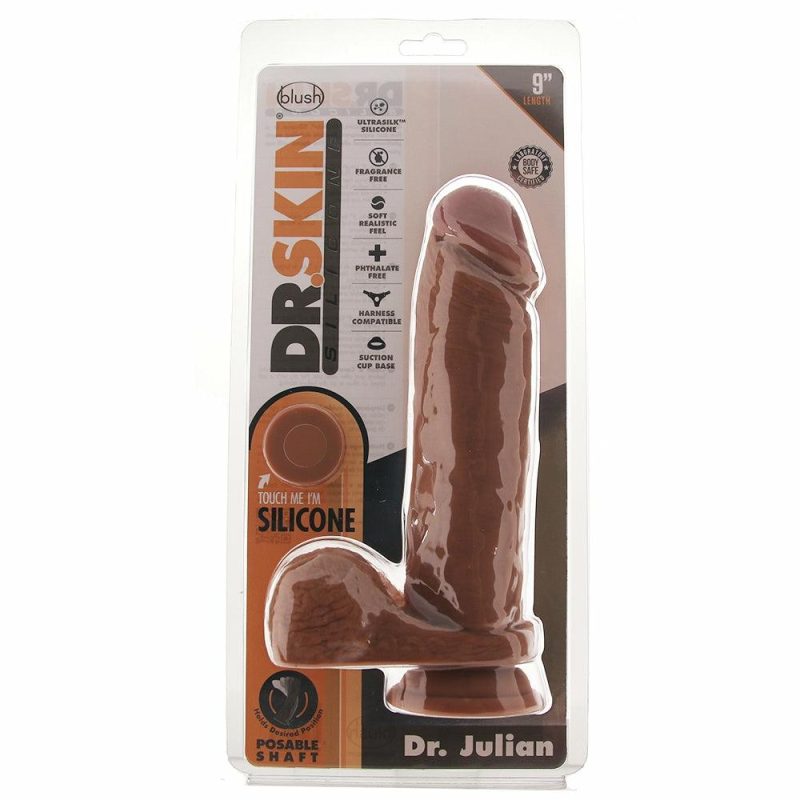 Dildos | Dr. Skin Dr. Julian 9 Inch Silicone Dildo In Mocha Dildos Blush