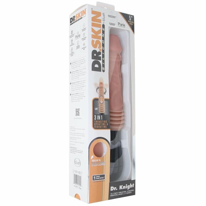 Dildos | Dr. Skin Dr. Knight Thrusting Gyrating Vibe Dildos Beige