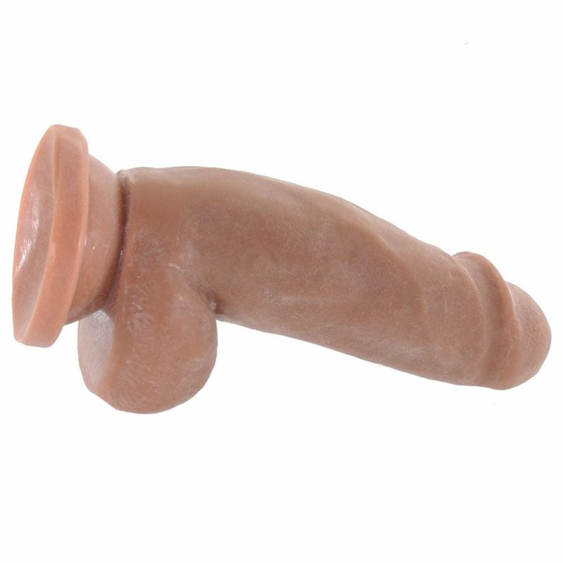 Dildos | Dr. Skin Plus 7 Inch Girthy Poseable Dildo In Mocha Dildos Blush