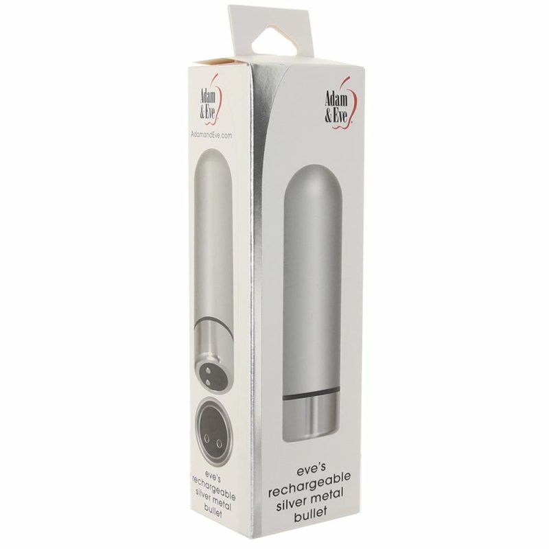 Dildos | Eve’s Rechargeable Silver Bullet Aluminum Vibe Dildos Dildos