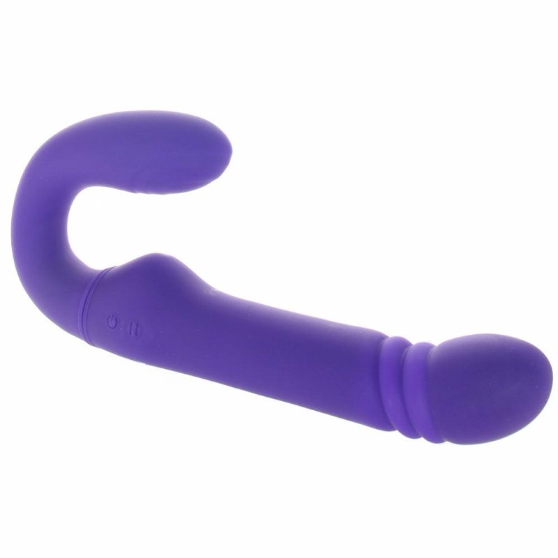 Dildos | Eve’s Ultimate Thrusting Strapless Strap-On Dildos Blue