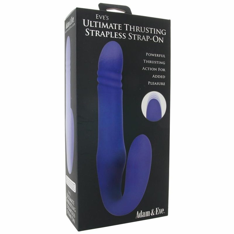 Dildos | Eve’s Ultimate Thrusting Strapless Strap-On Dildos Blue