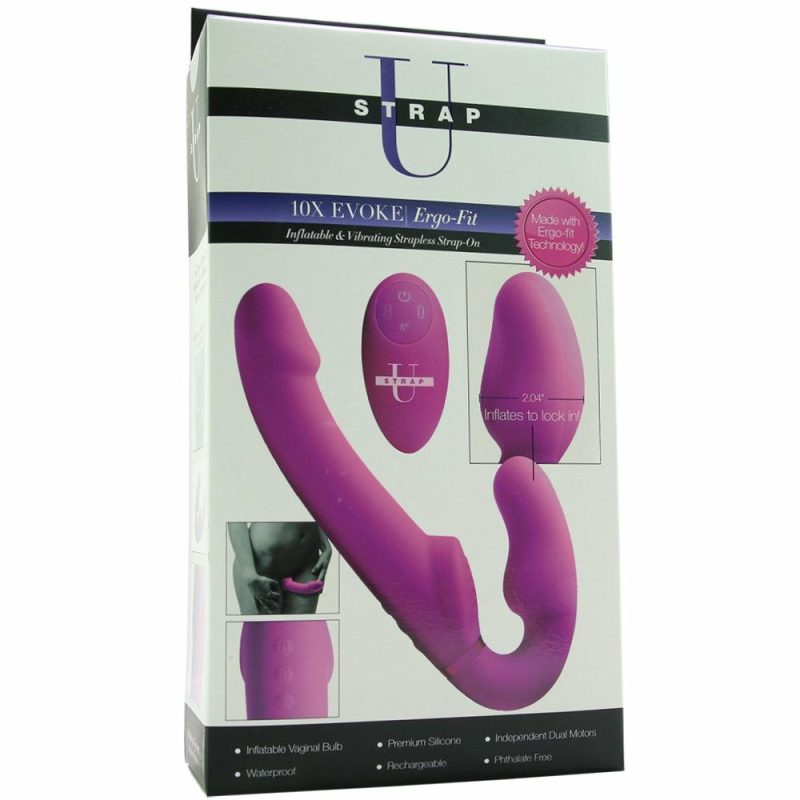 Dildos | Evoke Vibrating Inflatable Strapless Strap-On Dildos Dildos