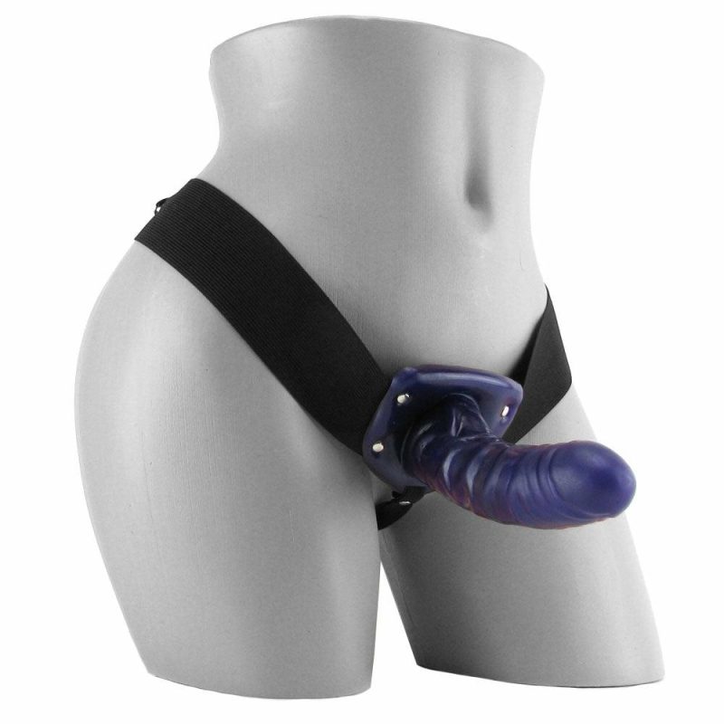 Dildos | Fetish Fantasy Hollow Strap-On In Purple Dildos Dildos