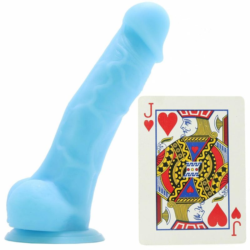 Dildos | Firefly 5 Inch Pleasures Glowing Silicone Dildo In Blue Dildos Dildos