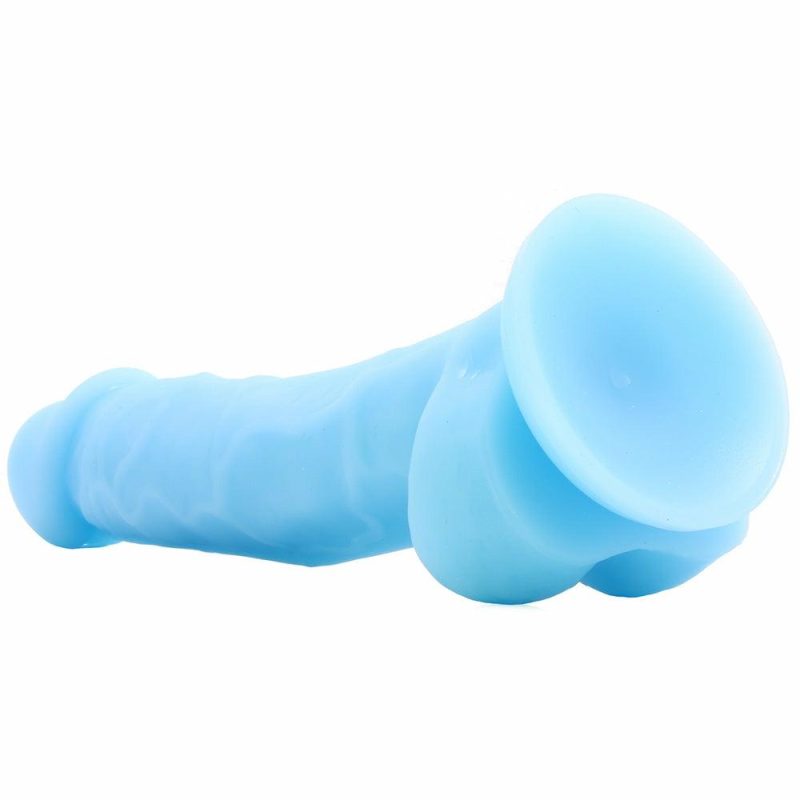 Dildos | Firefly 5 Inch Pleasures Glowing Silicone Dildo In Blue Dildos Dildos