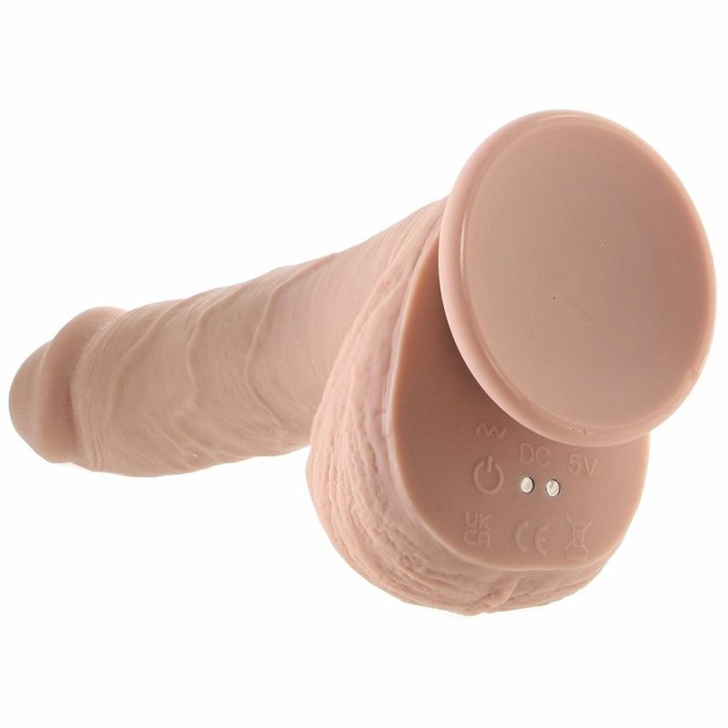 Dildos | Full Monty 9 Inch Thrusting And Twirling Dildo In Light Dildos Dildos