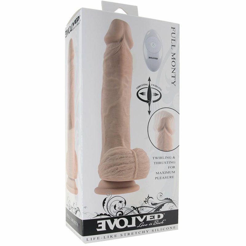 Dildos | Full Monty 9 Inch Thrusting And Twirling Dildo In Light Dildos Dildos