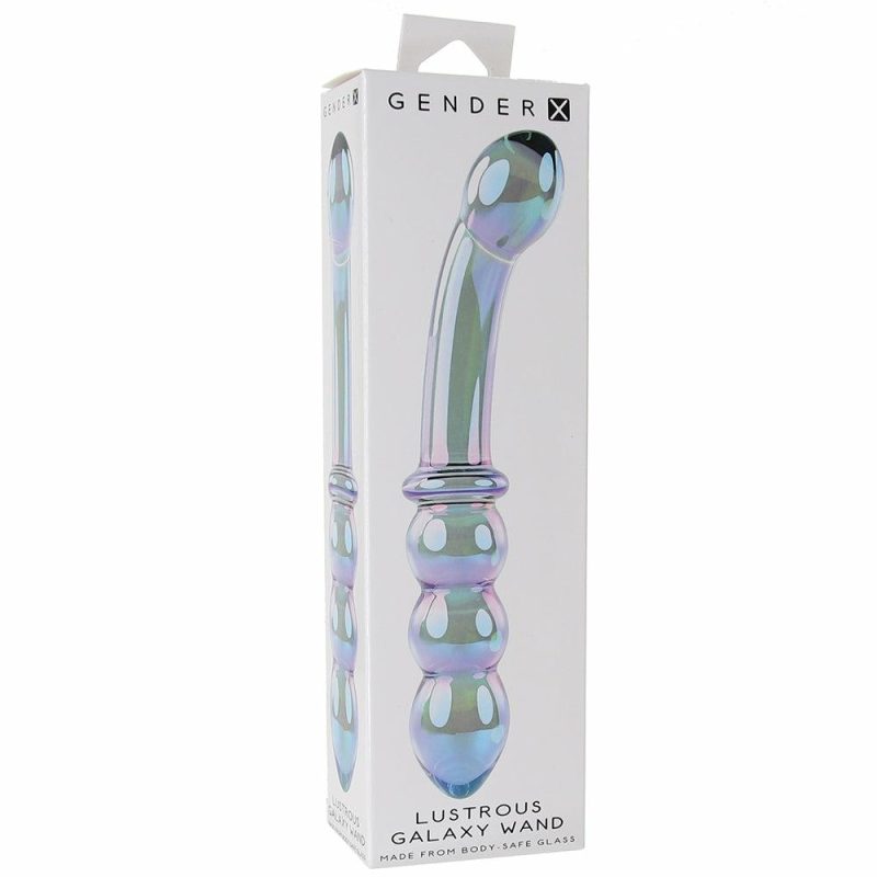 Dildos | Gender X Lustrous Galaxy Glass Wand Anal Sex Toys Anal Sex Toys