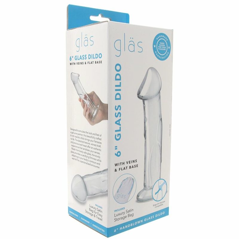 Dildos | Gläs 6 Inch Veiny Glass Dildo Dildos Dildos