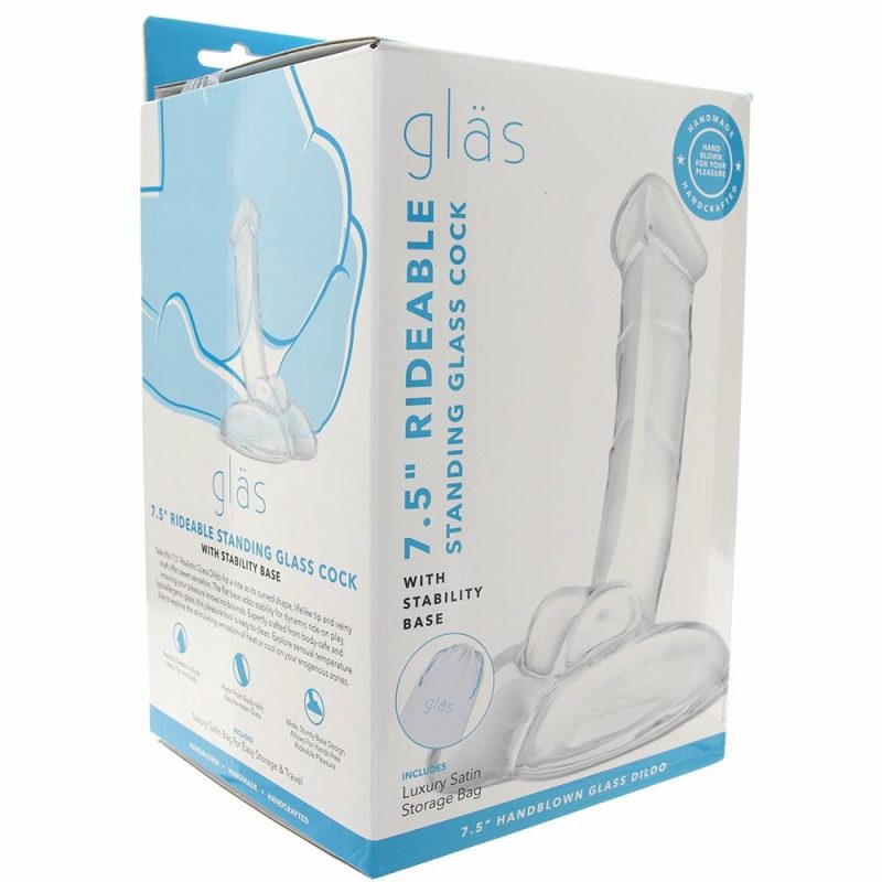 Dildos | Gläs 7.5 Inch Rideable Standing Glass Cock Dildos Dildos