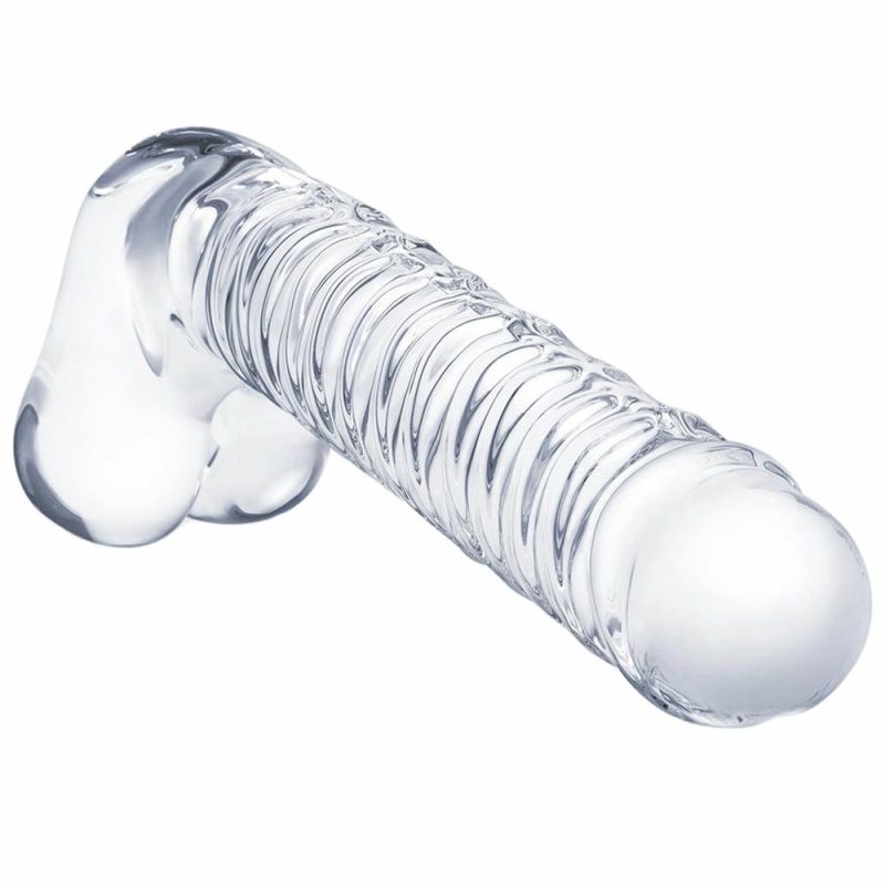 Dildos | Gläs 8 Inch Realistic Ribbed G-Spot Dildo Dildos Dildos