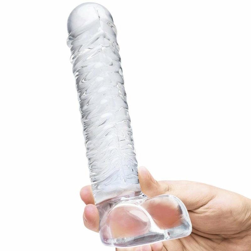 Dildos | Gläs 8 Inch Realistic Ribbed G-Spot Dildo Dildos Dildos