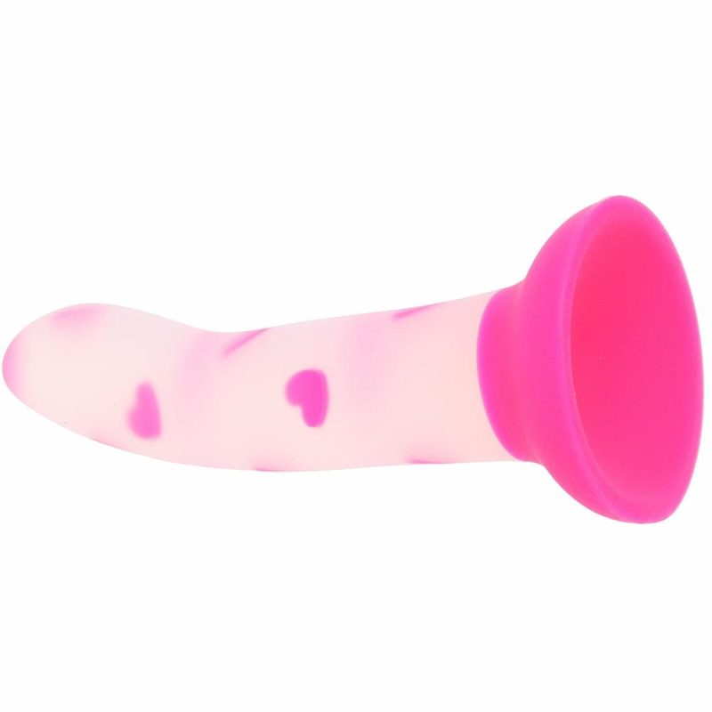 Dildos | Glow Stick Heart Glow In The Dark Dildo Dildos CalExotics