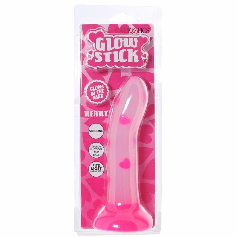 Dildos | Glow Stick Heart Glow In The Dark Dildo Dildos CalExotics