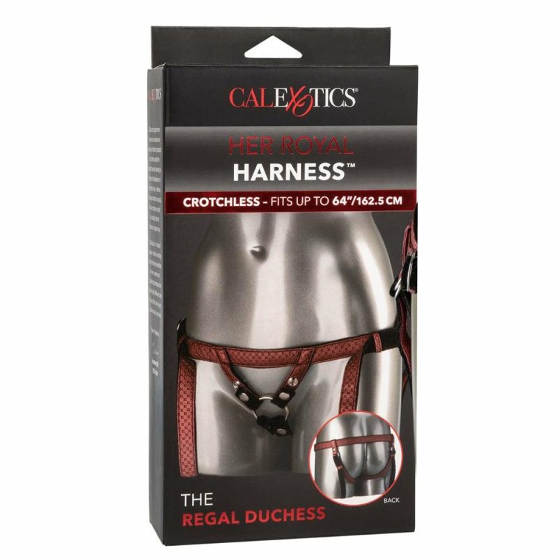 Dildos | Her Royal Harness The Regal Duchess In Red Dildos CalExotics