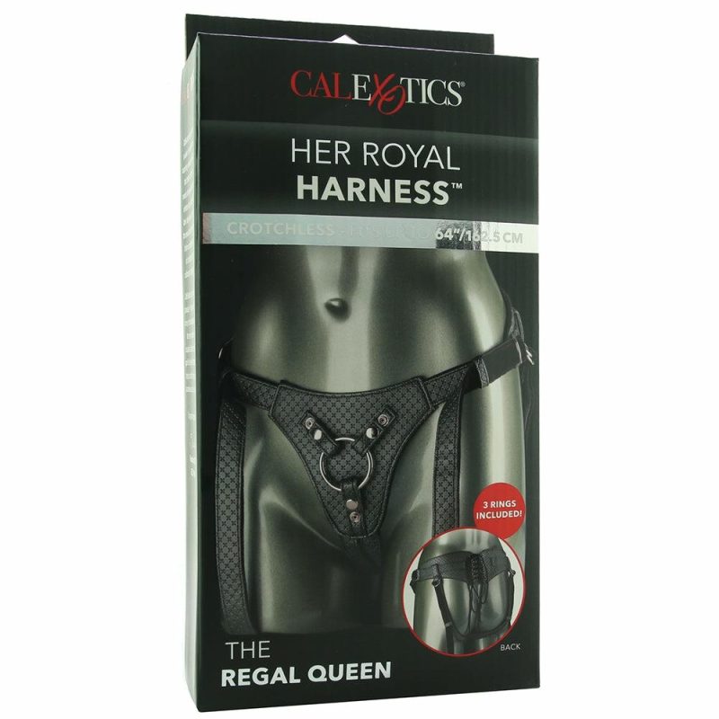 Dildos | Her Royal Harness The Regal Queen In Pewter Dildos CalExotics