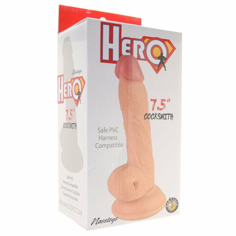 Dildos | Hero Cocksmith 7.5 Inch Dildo In White Dildos Dildos