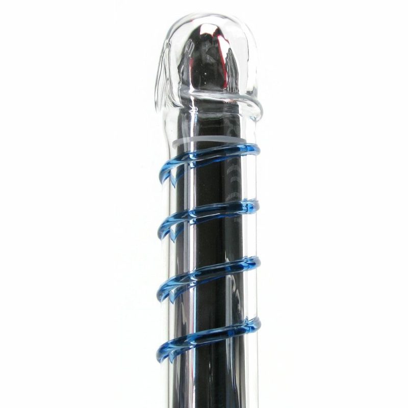 Dildos | Icicles No. 20 Vibrating Glass Dildo Dildos Blue, Clear