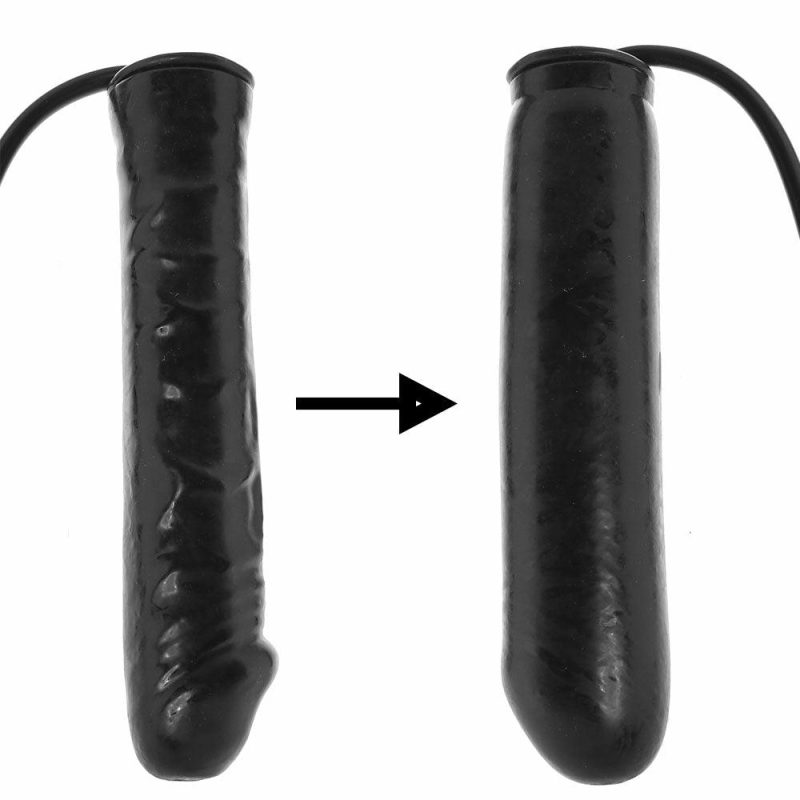 Dildos | Inflatable Stud 9.5 Inch Dildo In Black Dildos CalExotics