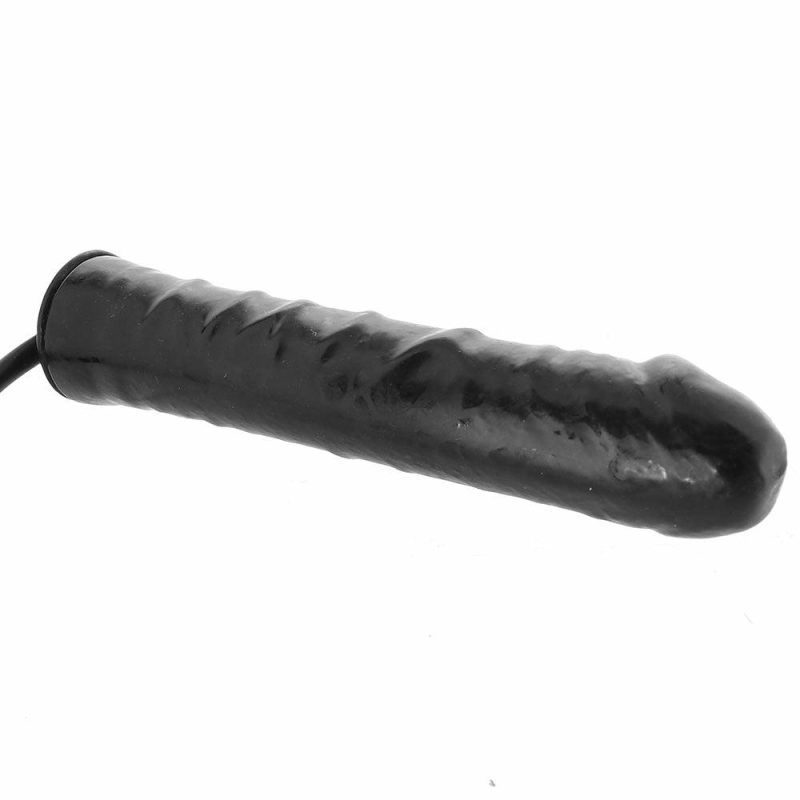 Dildos | Inflatable Stud 9.5 Inch Dildo In Black Dildos CalExotics