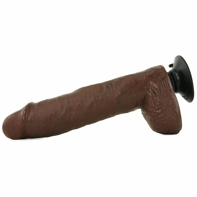 Dildos | King Cock 10 Inch Vibrating Dildo With Balls In Brown Dildos Brown