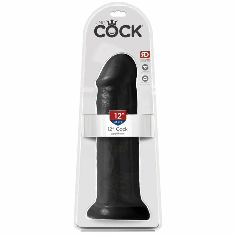 Dildos | King Cock 12 Inch Classic Realistic Dildo In Black Dildos Dildos