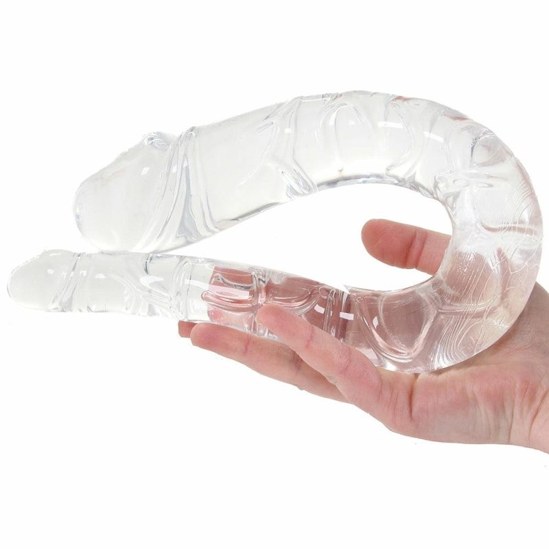 Dildos | King Cock 17.5 Inch Double Trouble Dildo In Clear Dildos Dildos