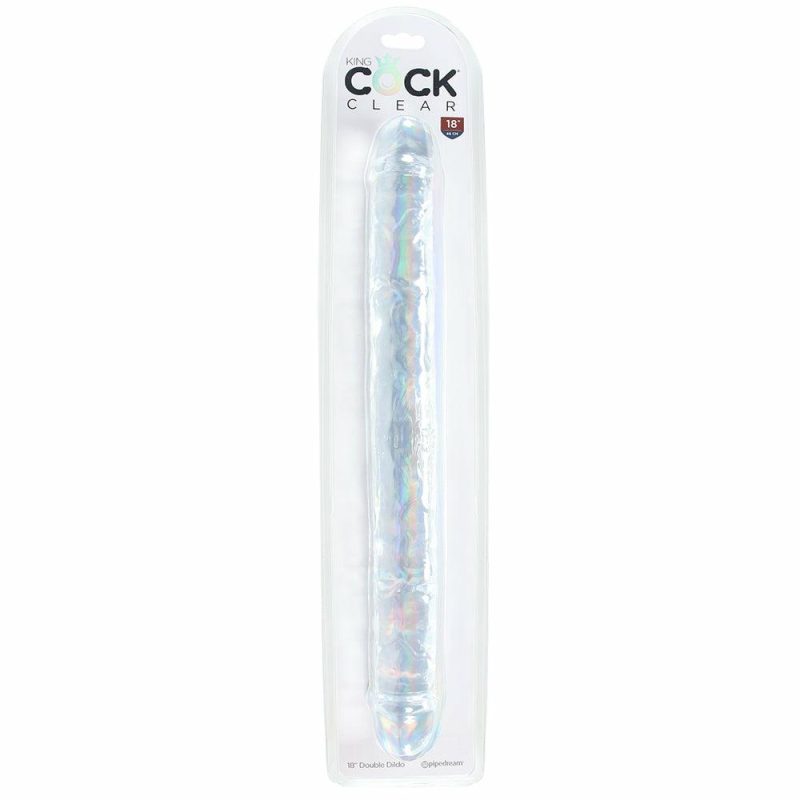 Dildos | King Cock 18 Inch Double Dildo In Clear Dildos Dildos