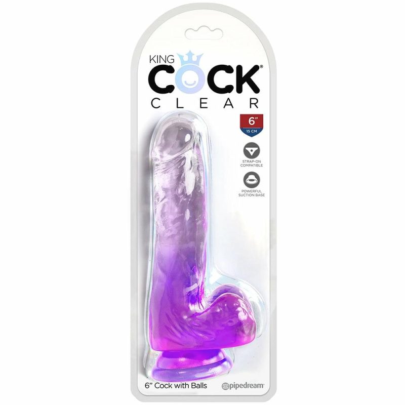 Dildos | King Cock 6 Inch Ballsy Dildo In Purple Dildos Dildos