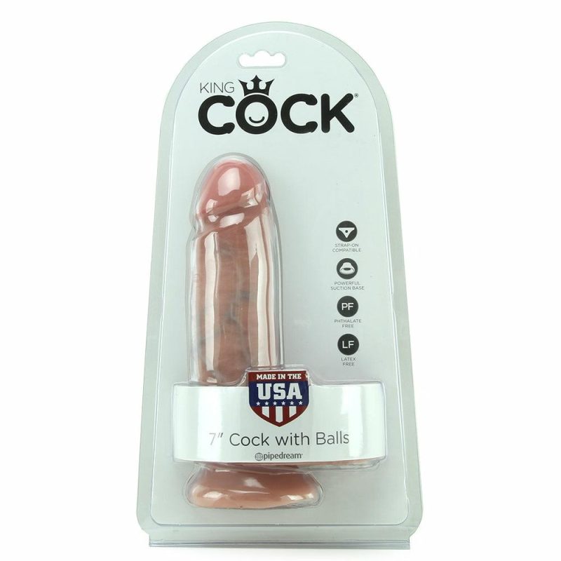 Dildos | King Cock 7 Inch Cock With Balls In Flesh Dildos Dildos