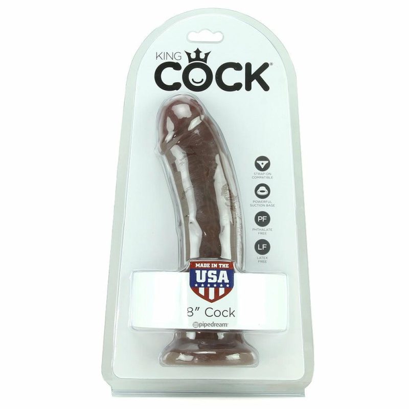 Dildos | King Cock 8 Inch Dildo In Brown Dildos Dildos